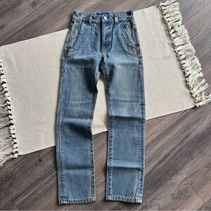 ADER Error Distressed Denim Japanese Style Blue Jeans